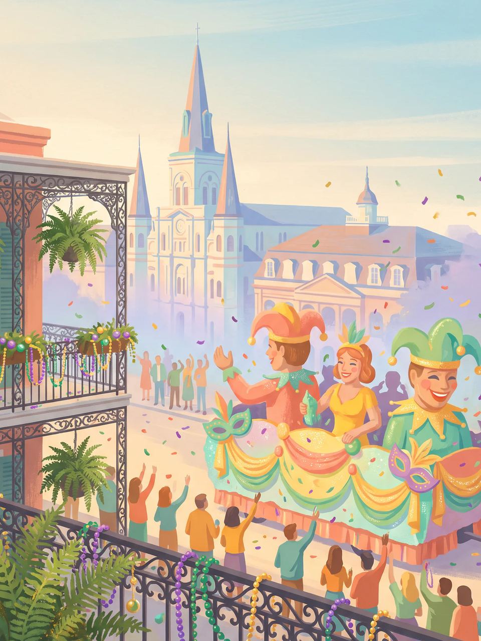 Poster: Mardi Gras in New Orleans