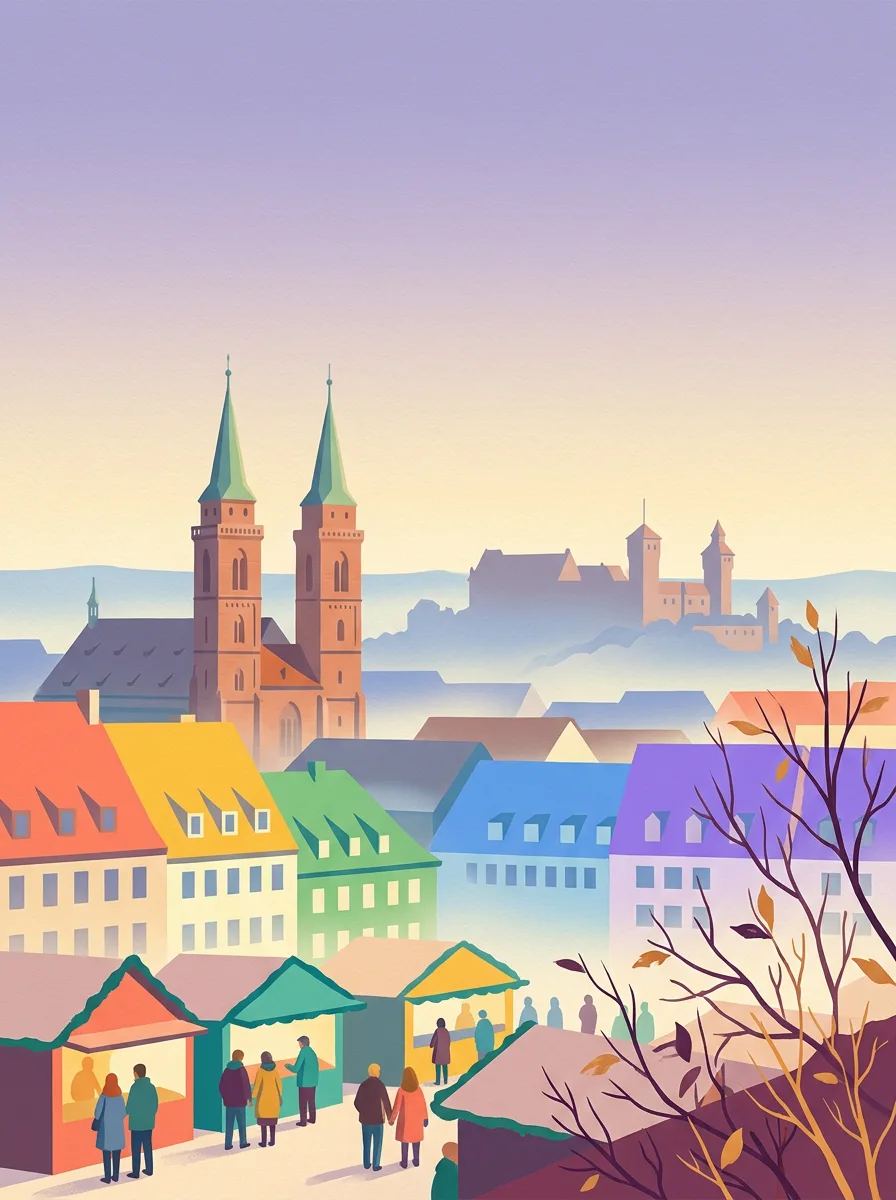 Poster: Christmas markets in Bavaria