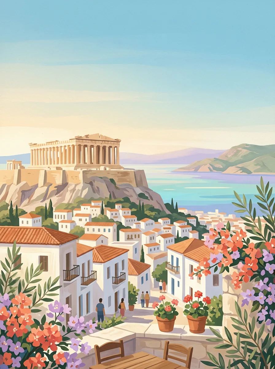 Poster: Greece in 10 days