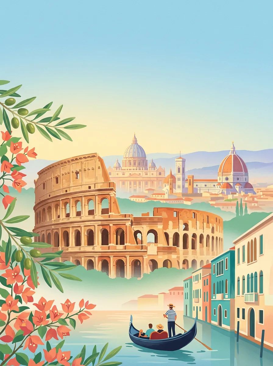 Poster: Italy in 10 days