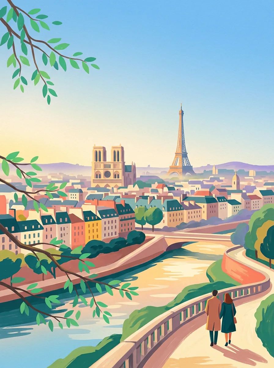 Poster: Paris in 3 days